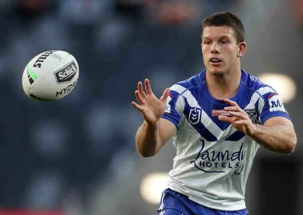 Joining Giants: Jack Cogger of the Bulldogs. Picture: Mark Metcalfe/Getty Images