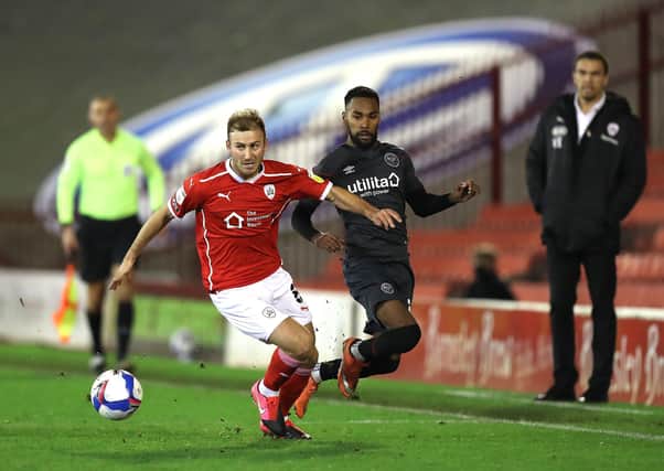 Herbie Kane of Barnsley in action against Brentford last month. (Photo by George Wood/Getty Images)