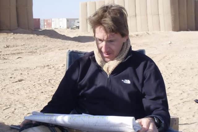 Jarvis in Afghanistan, where he was a company commader in Helmand.