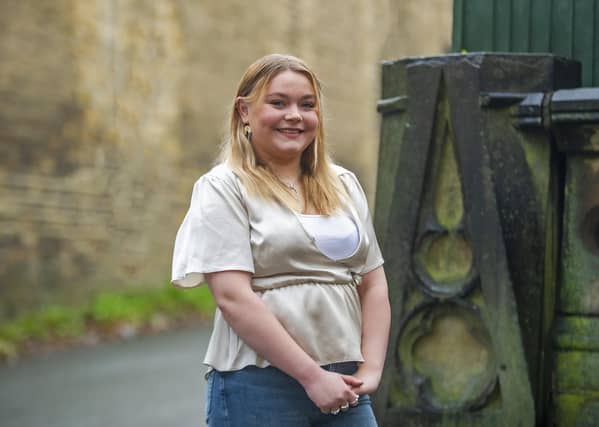 Claudia Bartholomew from Longwood in Huddersfield has been helping to build a school in Ghana but has had to return home do to covid. She is continuing her fundraising despite this and plan to return as soon as she can. Picture Tony Johnson