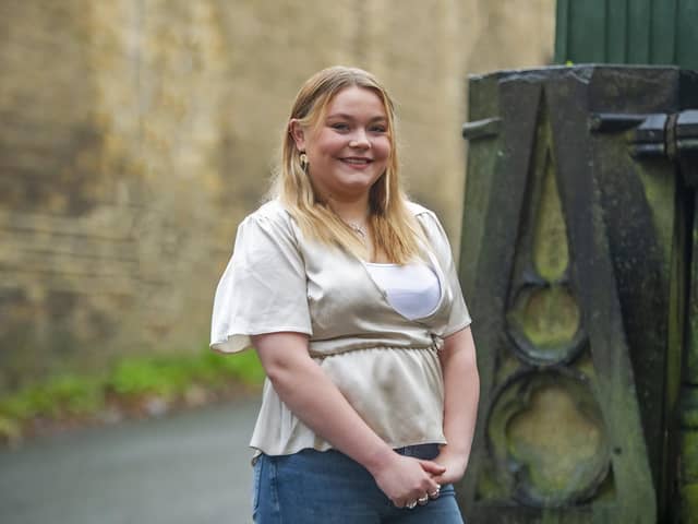 Claudia Bartholomew from  Longwood in Huddersfield has been helping to build a school in Ghana but has had to return home do to covid. She is continuing her fundraising despite this and plan to return as soon as she can.  Picture Tony Johnson