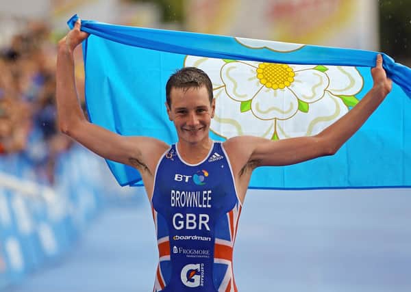 Yorkshire's champion - Alistair Brownlee of Great Britian has been celebrating victories across the world over the last decade by draping himself in the Yorkshire flag (Picture: Richard Heathcote/Getty Images)