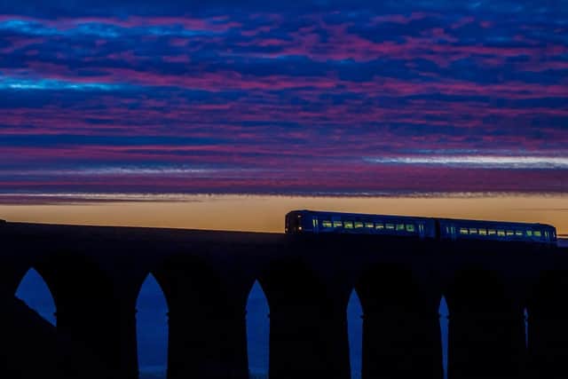 Dusk over Ribblehead Viaduct in the Yorkshire Dales