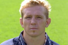 Alix Popham, pictured in the Leeds Tykes 2004/5 season, has been diagnosed with traumatic brain injury, early onset dementia and probable chronic traumatic encephalopathy.