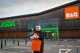 Shopping trip: B&Q store manager Sam Bell at Asda Sheffield Drakehouse has welcomed the new B&Q shop-within-a-shop concession store.