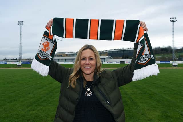 Kacy Mackreth, new non-executive director at Hunslet RLFC, pictured at the South Leeds Community Stadium.
 (Picture: Jonathan Gawthorpe)