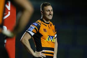 STAYING PUT: Castleford Tigers winger James Clare. Picture:  Ed Sykes/SWpix.com.