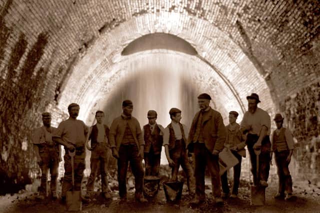 The Society plan to erect a memorial to the navvies who lose their lives during the building of the tunnel Credit: Four by three