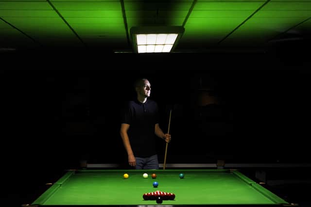 Snooker player David Grace pictured at Northern Snooker Centre, Leeds. Picture: Simon Hulme