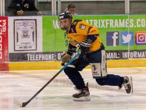 UPCOMING: Forward Jack Brammer has impressed for Sheffield Steeldogs, gaining more and more ice time. Picture courtesy of Steeldogs.