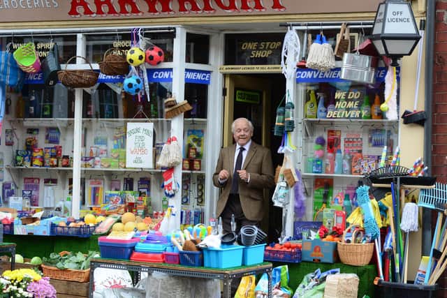 Sir David Jason on the set of 'Still Open All Hours'  in Balby, Doncaster in 2016. Picture Scott Merrylees