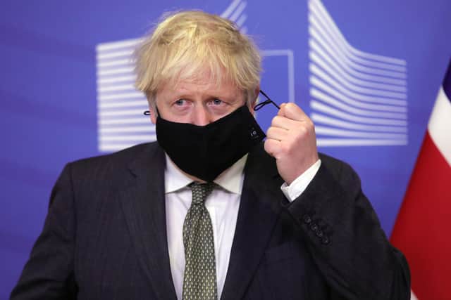 This was Boris Johnson attending Brexit talks in Brussels last week.
