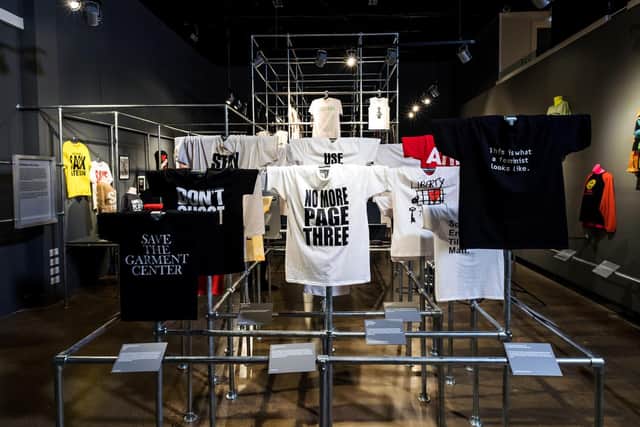 Pop culture: T-Shirt: Cult|Culture|Subversion exhibition at Barnsley Civic. Photo: Getty
