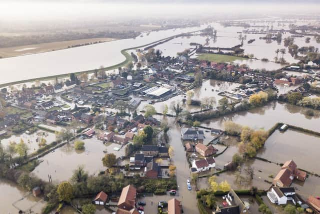 Around 1,000 homes and 565 businesses in South Yorkshire were destroyed last November when a "biblical" downpour swelled rivers to bursting point. Pic: SWNS