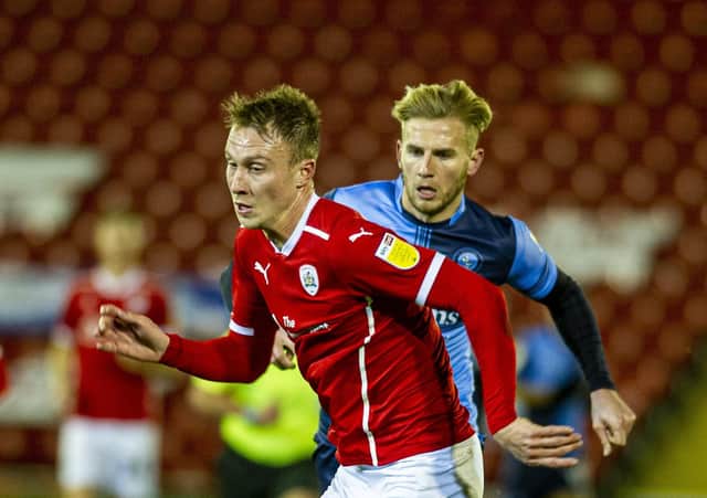OPEN MINDED: Barnsley's Cauley Woodrow is enjoying his new role this season for the Reds. Picture: Tony Johnson