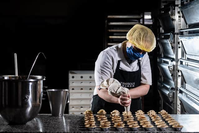 Beth Thomas, filling the Heavenly Sweet Mince Pies. (James Hardisty).