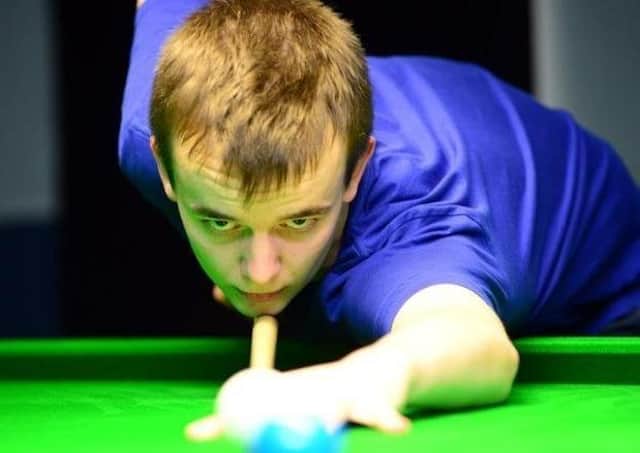 Ambitious: York professional snooker player Ashley Hugill