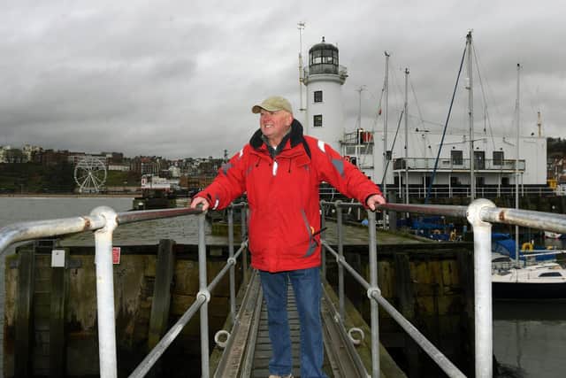 Clive Murray, on race day for Scarborough yacht club. Picture: Jonathan Gawthorpe