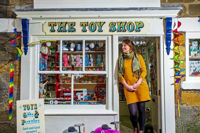 Louise Shackleton at  The Toy Shop in Robin Hood’s Bay. (Tony Johnson).