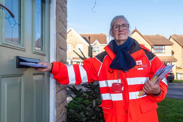 Carol Humphreys has been a postie for 18 years in Maltby, South Yorkshire