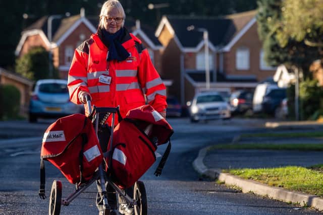 Local postie Carol Humphreys has been picked as one of the winners of the Thank You Postie campaign  Picture: James Hardisty