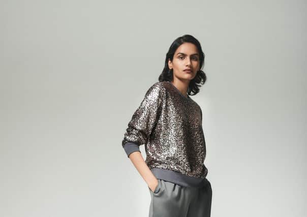 Comfort and sparkles - how very Christmas 2020. This lovely look is from John Lewis's 12 Days of Christmas Dressing collection. The Kitchen Disco two-piece, £89 for the top, £79 for the bottoms, by Hush at John Lewis.