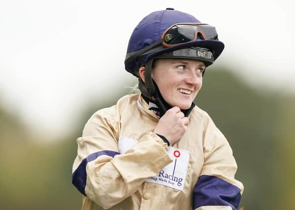 This was Hollie Doyle after the Champions Day win of Glen Shiel.