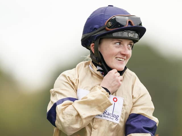 This was Hollie Doyle after the Champions Day win of Glen Shiel.