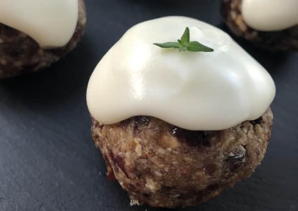 Fruit and nut mini Christmas pudding bites: Picture Steenbergs