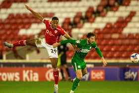 Victor Adeboyejo: The Barnsley striker stepped off the bench to score against Preston. (Picture: Bruce Rollinson)