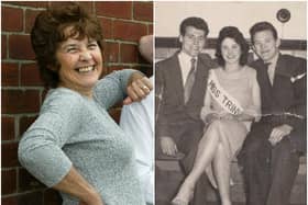 Tributes have been paid to Patti Brook, a “born entertainer” from Wakefield. Left: Patti is pictured in 2012, and right: Patti wins Miss Wakefield Trinity, aged 18.