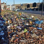 This was the state of Paternoster Row, Sheffield, just last week.