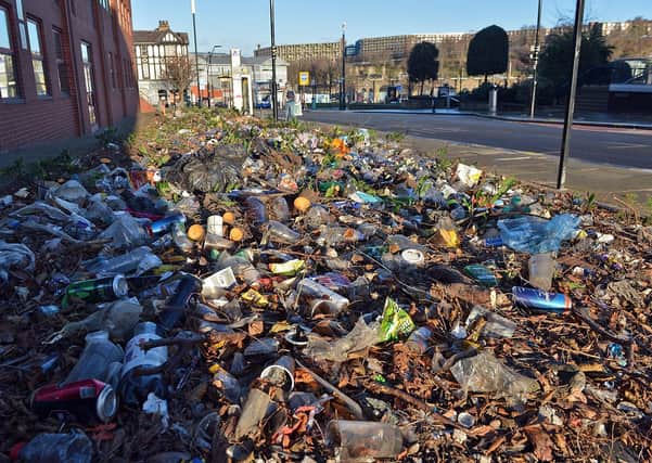 This was the state of Paternoster Row, Sheffield, just last week.