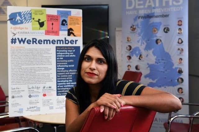 Natasha Rattu, CEO of West Yorkshire-based charity Karma Nirvana which supports victims of honour-based abuse