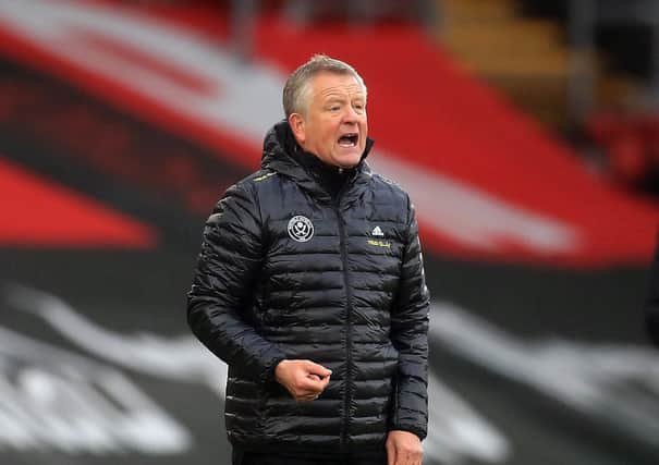 Sheffield United manager Chris Wilder has overseen a wretched run of results (Picture: PA)