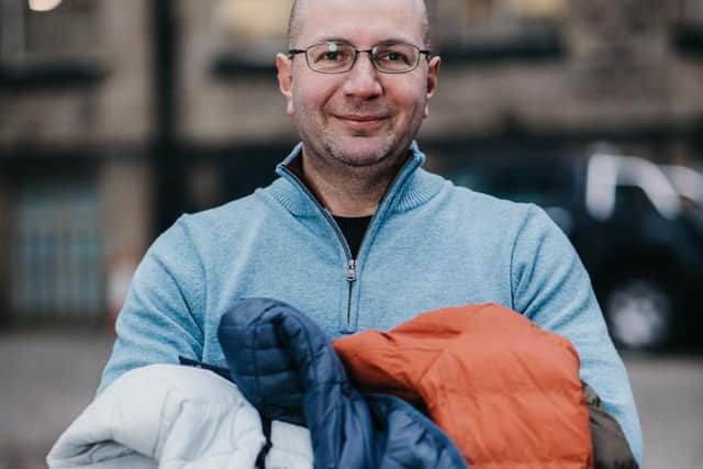 Simon Payne, founder of Sole Responsibility, is giving away 600 winter jackets.