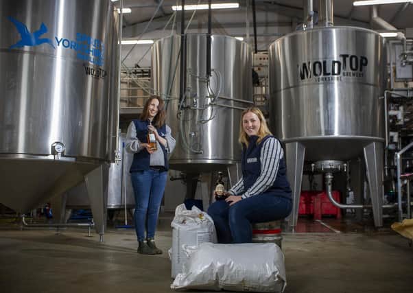 Sisters  Jenni Ashwood and Kate Balchin have both come back to work in the family business at Wold Top brewery and the distillery where Yorkshire's first single malt whisky is made near Filey.  Picture Tony Johnson