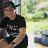 Ellissa Baskind is cycling the distance life saving stem cells travelled from her  sister in Israel to her home in Leeds