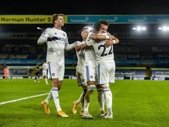Leeds United bounced back to winning ways in style with a 5-2 hammering of Newcastle United with Jack Harrison, right, netting the goal of the game. Picture: Tony Johnson.