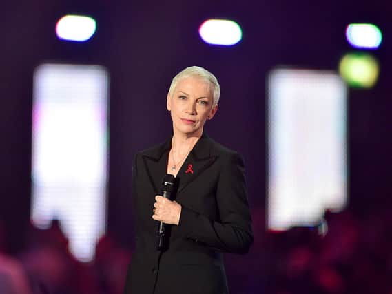Annie Lennox at the Brit Awards 2016. Picture: Dominic Lipinski/PA.