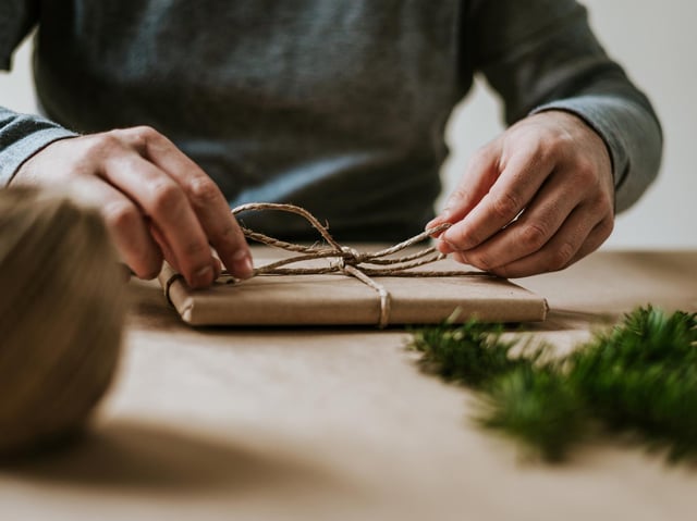 Wrapping presents with eco-friendly materials is one way to help reduce the environmental impact of Christmas. Picture: PA Photo/iStock.