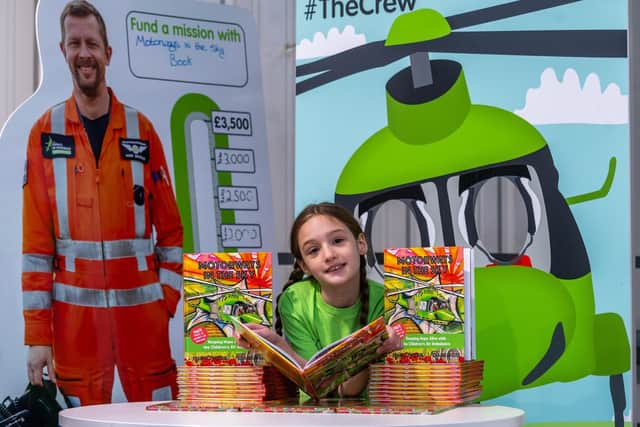 Pictured, Chloe Hadley, aged 8, of Stainforth, near Doncaster, is one of number of children across the country who have help to inspire a local author Stacey Turner to write a book about the Children's Air Ambulance. Photo credit: James Hardisty/JPIMediaResell
