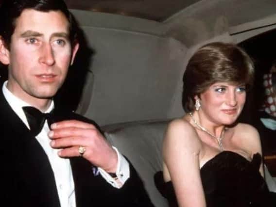 Prince Charles in 1981 with his then fiance, Lady Diana Spencer, arriving at the Goldsmith's Hall in London for their first royal engagement together. PA Archive/PA Images.