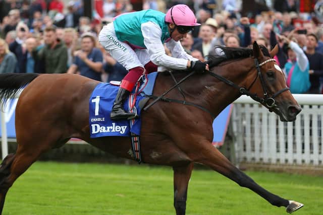 The latest book in the Racing Post Legends series now celebrates Enable, a dual winner of the Yorkshire Oaks under Frankie Dettori.