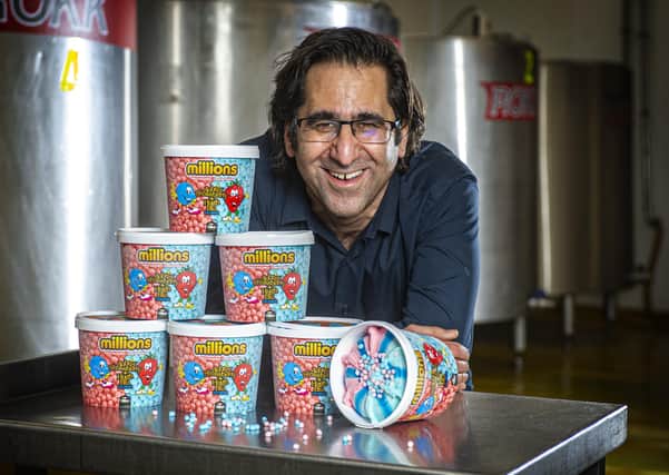 Pino Nobile, owner of Hilton's Ice Cream, who has collaborated with the people who make Millions sweets to make Millions Ice Cream from his Bradford-based factory. Picture Tony Johnson