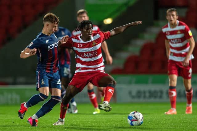 FOCUSSED: Doncaster Rovers' Taylor Richards.  Picture: Bruce Rollinson