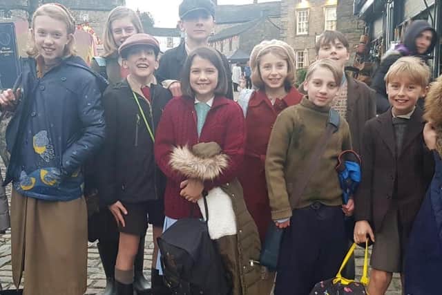 The children on the Yorkshire Dales set (photo: Articulate)