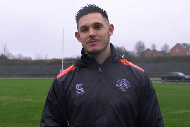 Castleford Tigers' Niall Evalds. Picture courtesy of Castleford Tigers.