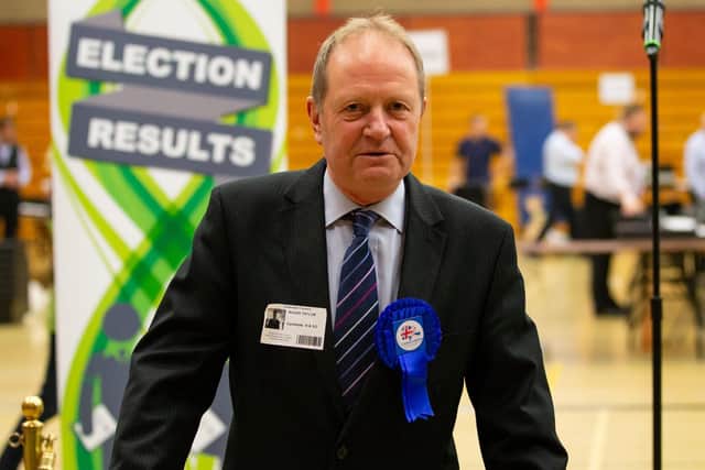 Roger Taylor, Calderdale councillor for Northowram and Shelf, pictured last year. He was expelled from the Conservative party last year and is now an independent. 	 
Byline: 	Bruce Fitzgerald