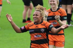 Ready for action: Castleford's Kelsey Gentles.